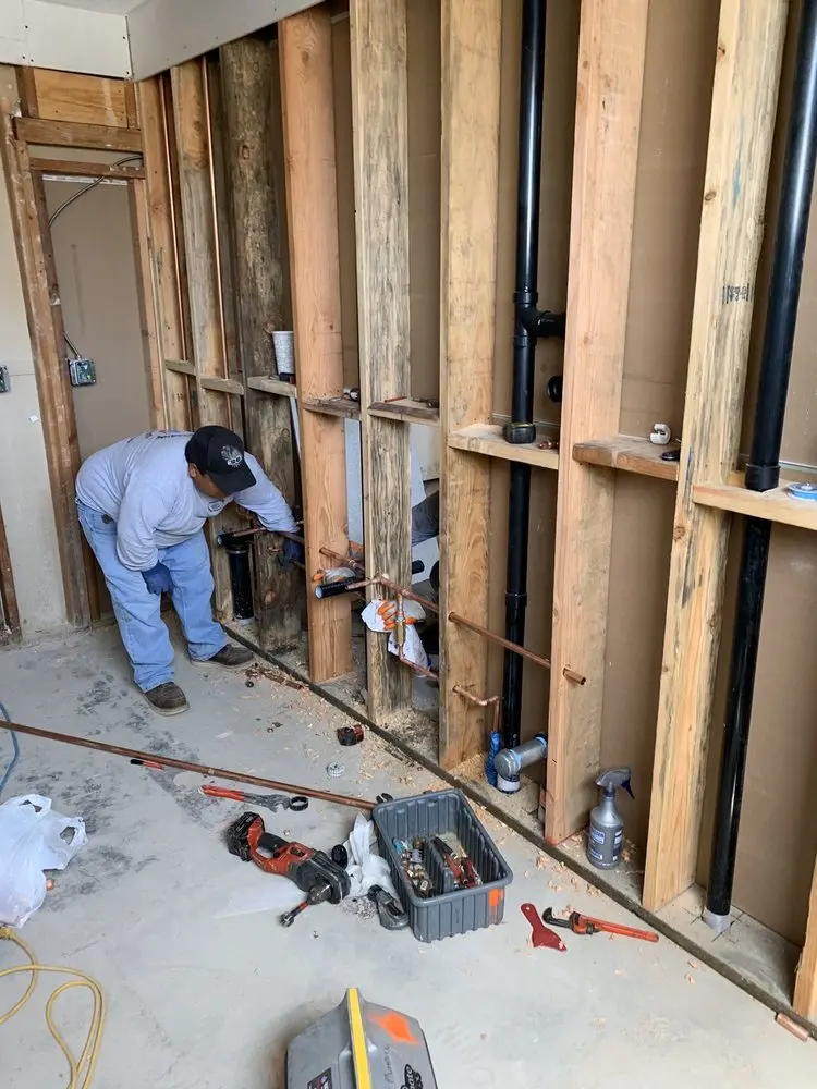 Commercial rough-in plumbing for Gas Line Repair in Pulaski